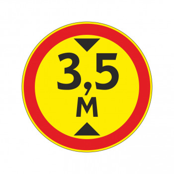3.13 (временный) Ограничение высоты [дорожный знак]