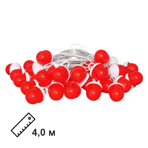 Сигнальная гирлянда из фонарей ФС-12 с шагом 4,0 м